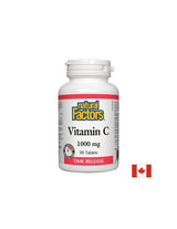 Vitamin C/ Vitamin C 1000 mg and Bioflavones x 90 extended-release tablets Natural Factors - Nutra Best Europe