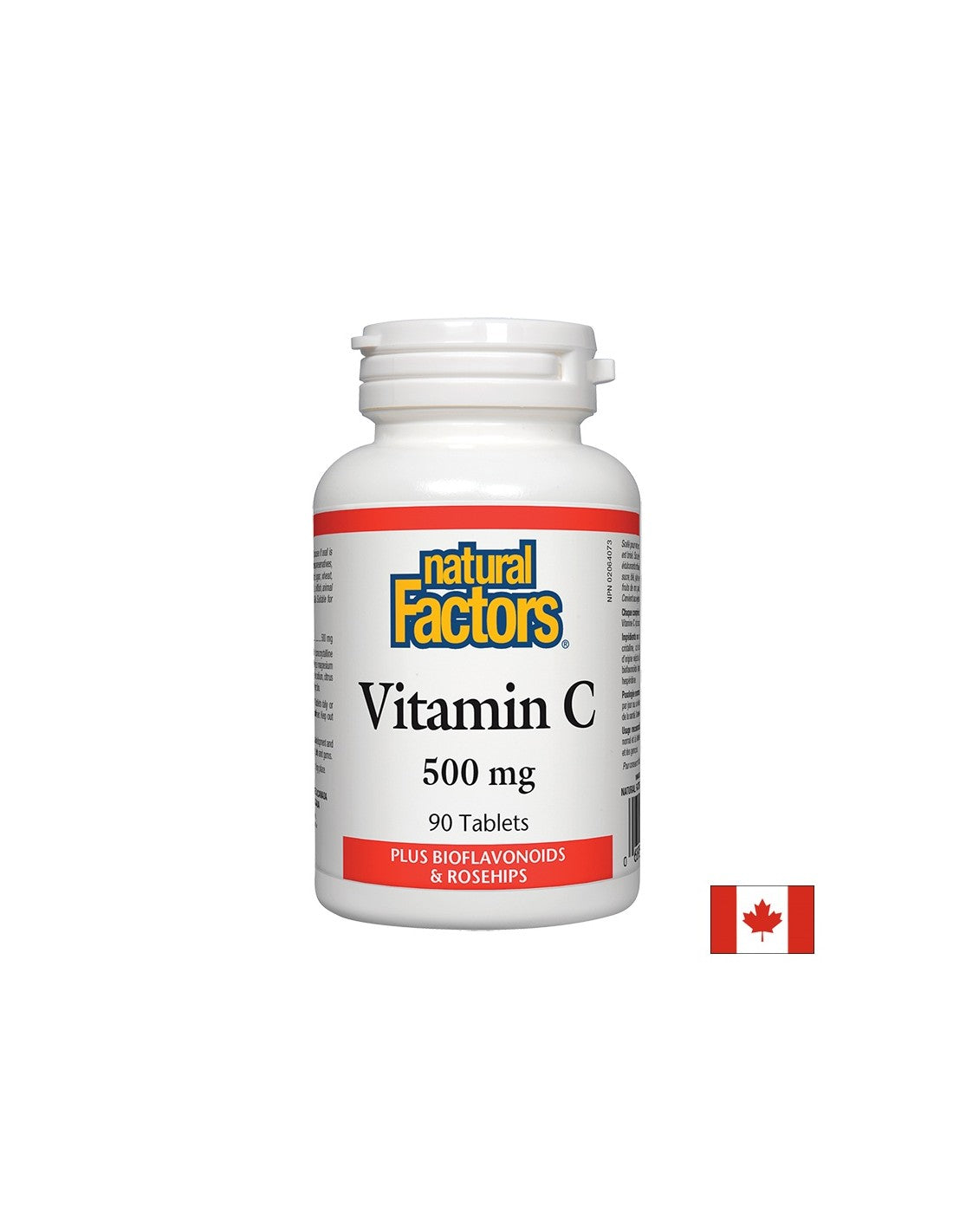 Vitamin C 500 mg + Rose Hips - 90 Tablets - Nutra Best Europe