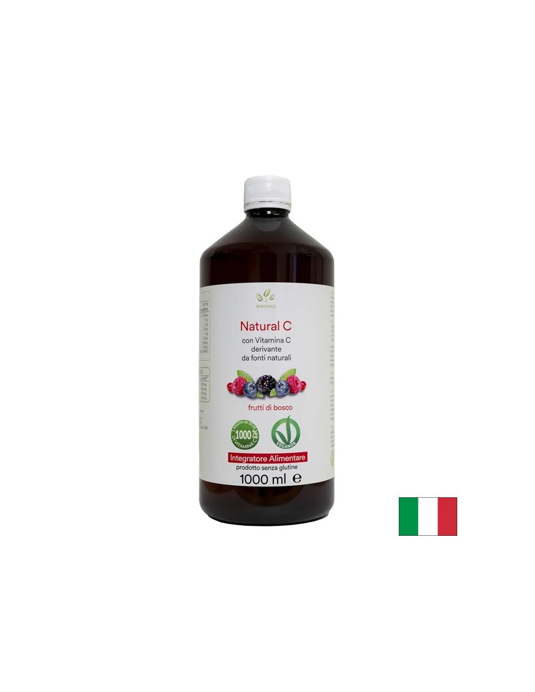 Berry juice + acerola and rosehip (natural vit. C) - Immunity and energy, 1 liter, 20 doses - Nutra Best Europe