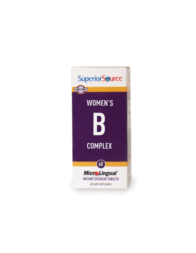 Vitamin B Complex for Women, 60 Sublingual Tablets Superior Source - Nutra Best Europe