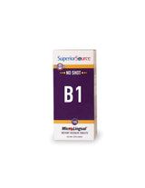 Vitamin B1 (Thiamine Monitrate) - Nervous System & Cardiovascular Health, 100mg x 100 Sublingual Tablets Superior Source - Nutra Best Europe