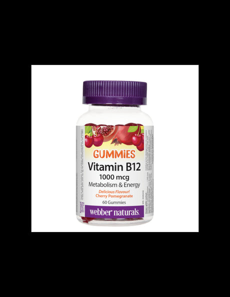 For anemia and to support the nervous system - Vitamin B12 1000 µg, 60 jelly tablets - Nutra Best Europe