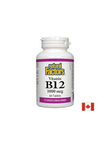 Vitamin B12 Cyanocobalamin 1000 mcg - 60 Tablets - Nutra Best Europe