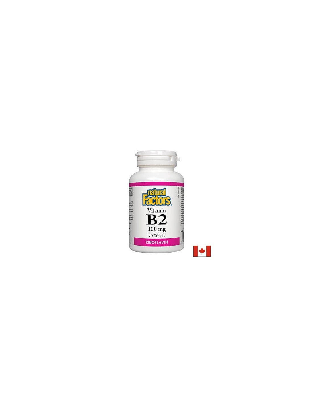 Vitamin B2 100 mg - 90 Tablets - Nutra Best Europe