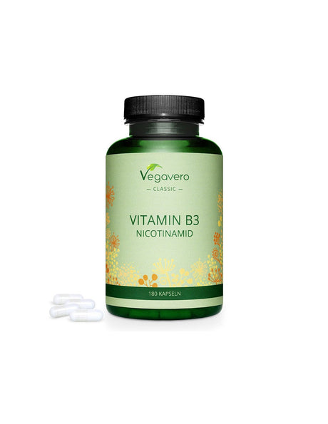 Vitamin B3 (Nicotinamide) - Vitamin B3 Nicotinamid, 180 capsules - Nutra Best Europe