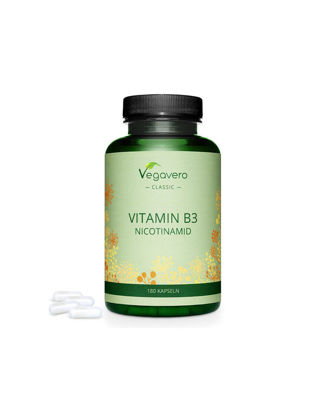Vitamin B3 (Nicotinamide) - Vitamin B3 Nicotinamid, 180 capsules - Nutra Best Europe