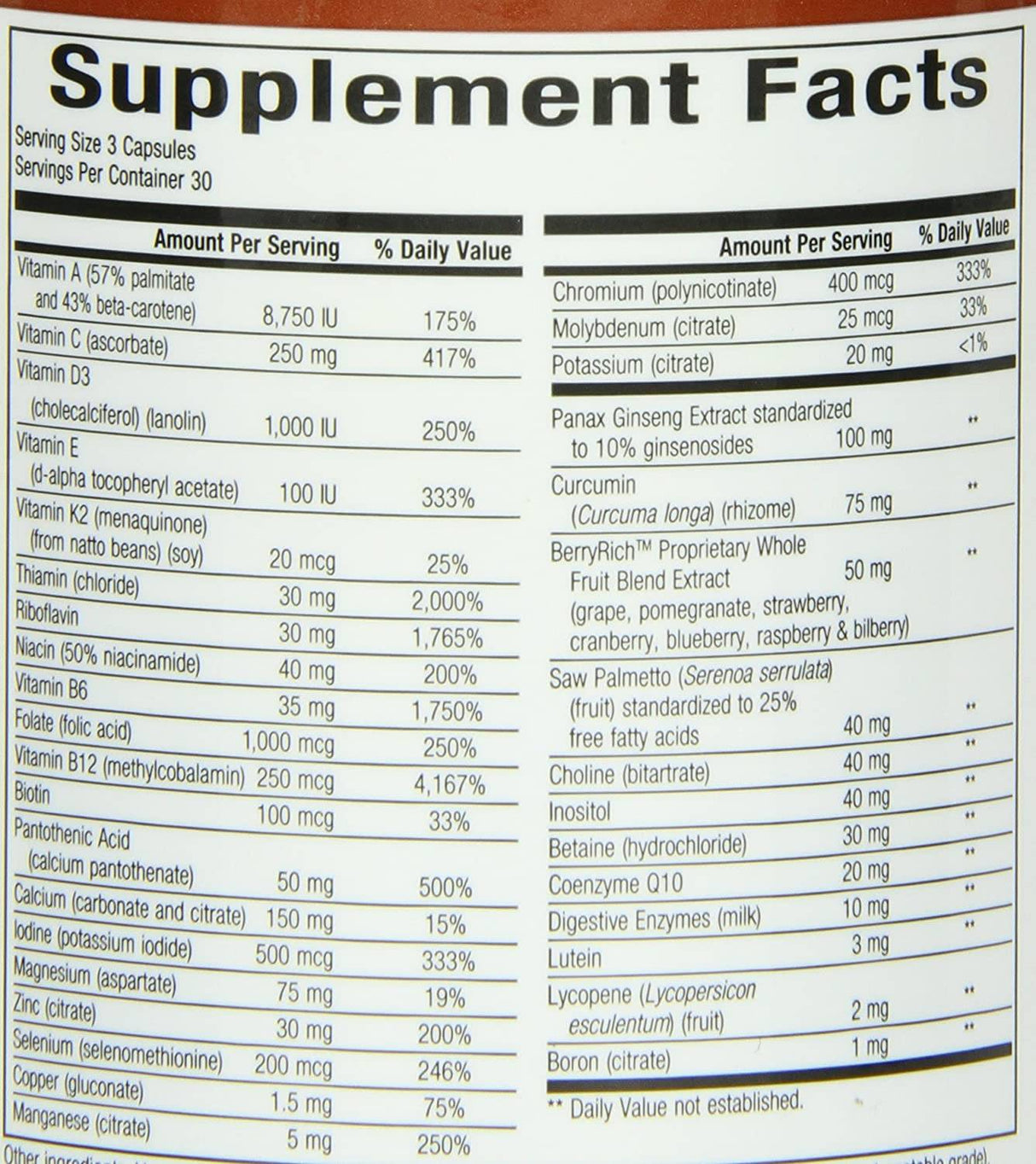 MultiFactors Men's - 90 capsules - Nutra Best Europe