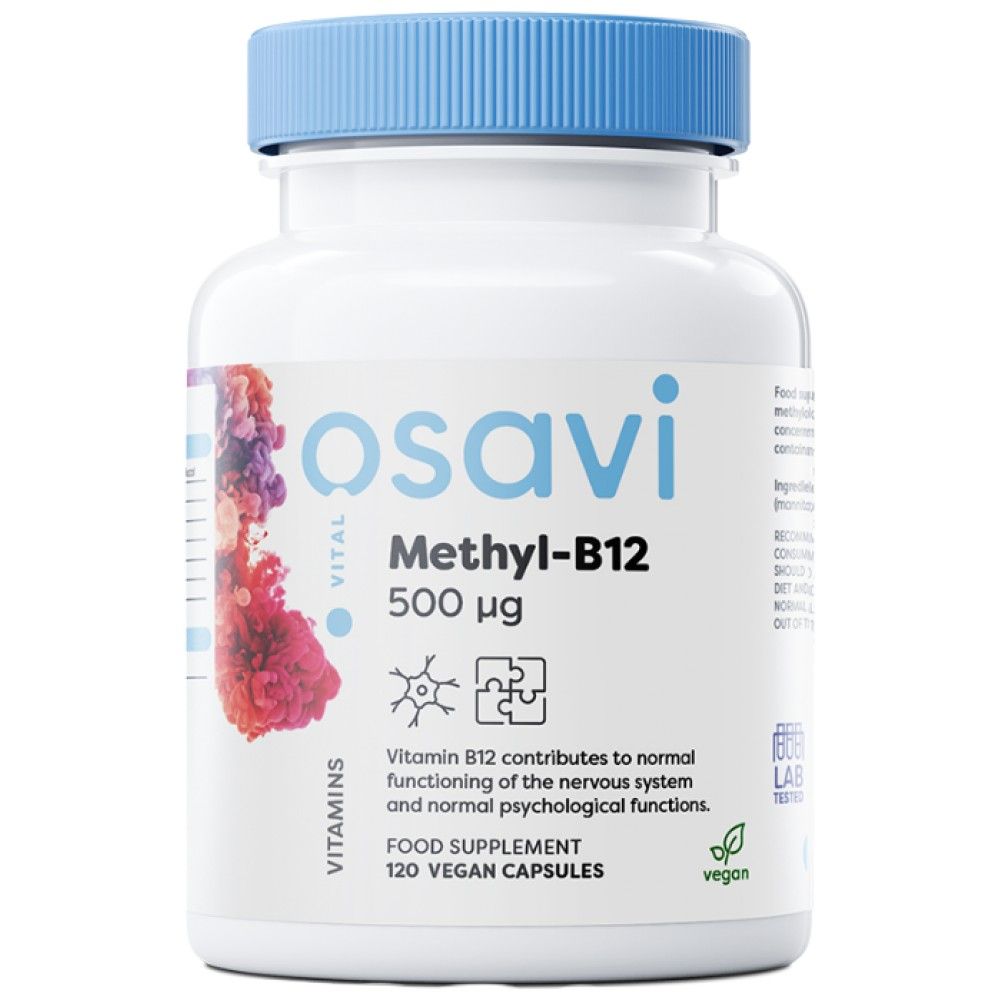 Methyl-B12 500 mcg - 120 capsules - Nutra Best Europe