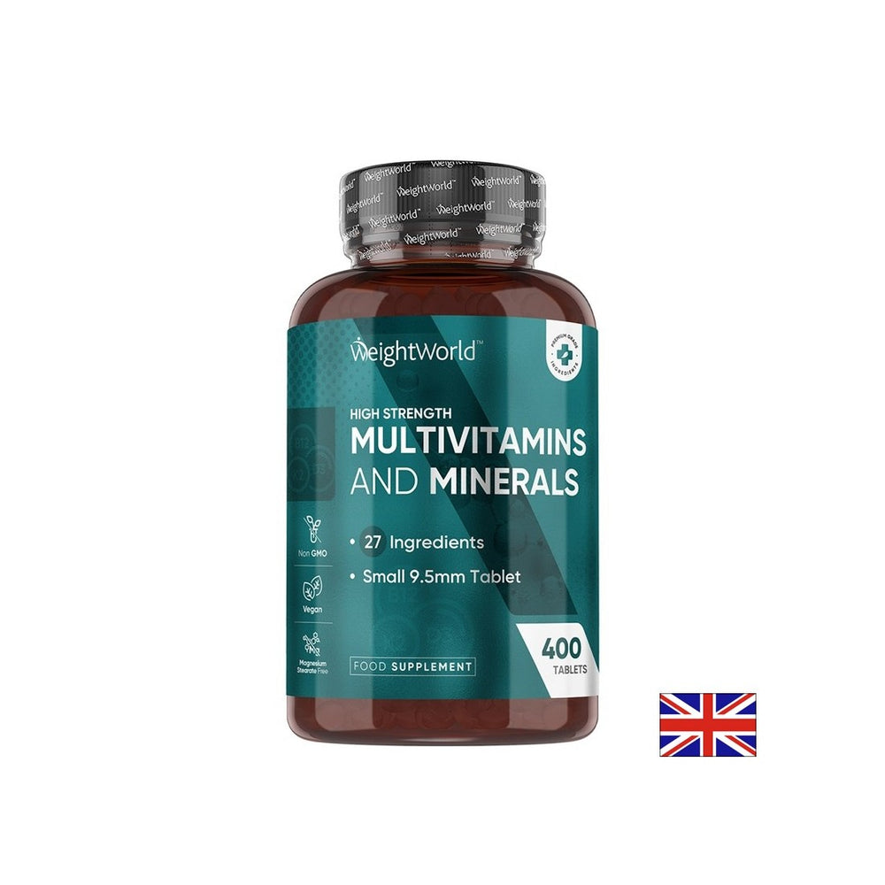 High concentration vitamins and minerals, 400 tablets - Nutra Best Europe