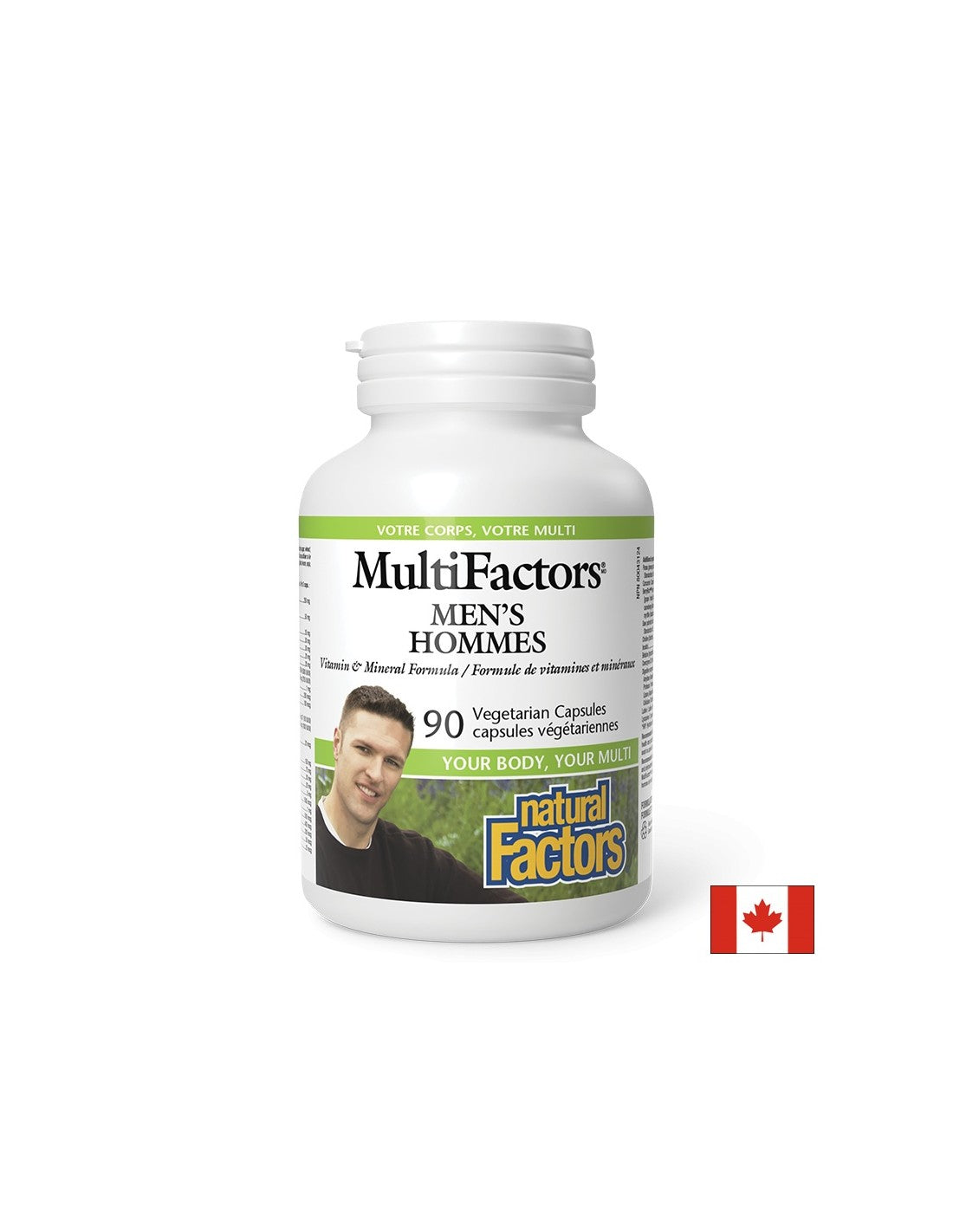 MultiFactors Men's Vitamins and Minerals, 90 V Capsules Natural Factors - Nutra Best Europe