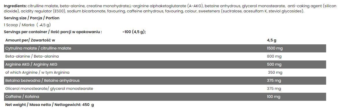 ICE Pump / Evercool Pre-Workout - 18.5 grams - Nutra Best Europe