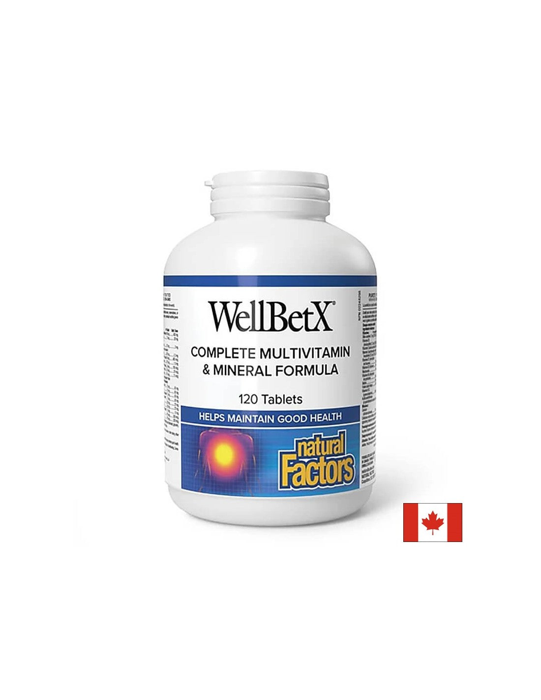 WellBetX® Complete Diabetic/ Multivitamins for diabetics x 120 tablets Natural Factors - Nutra Best Europe