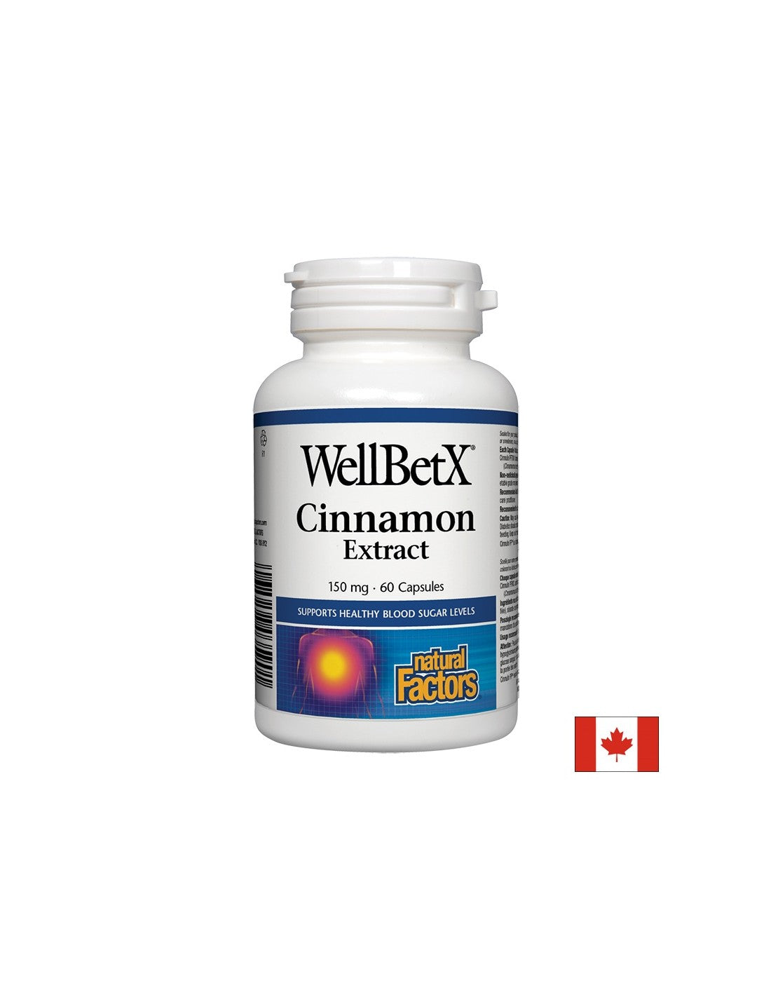 WellBetX® Cinnamon Extract 150 mg - 60 capsules - Nutra Best Europe