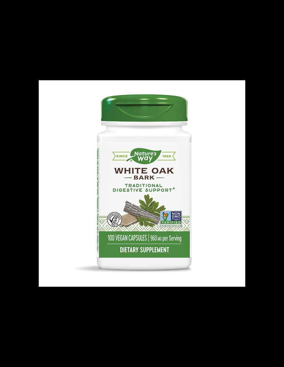 White Oak Bark 480 mg x 100 capsules Nature's Way - Nutra Best Europe