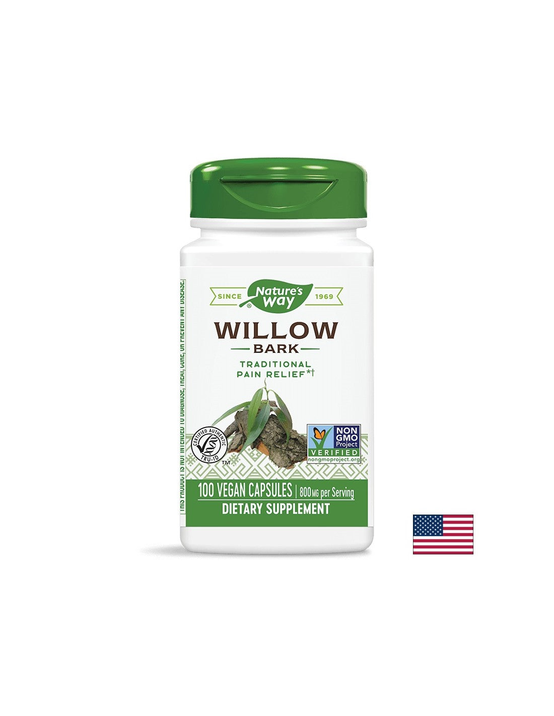 Willow Bark 400 mg - 100 capsules - Nutra Best Europe