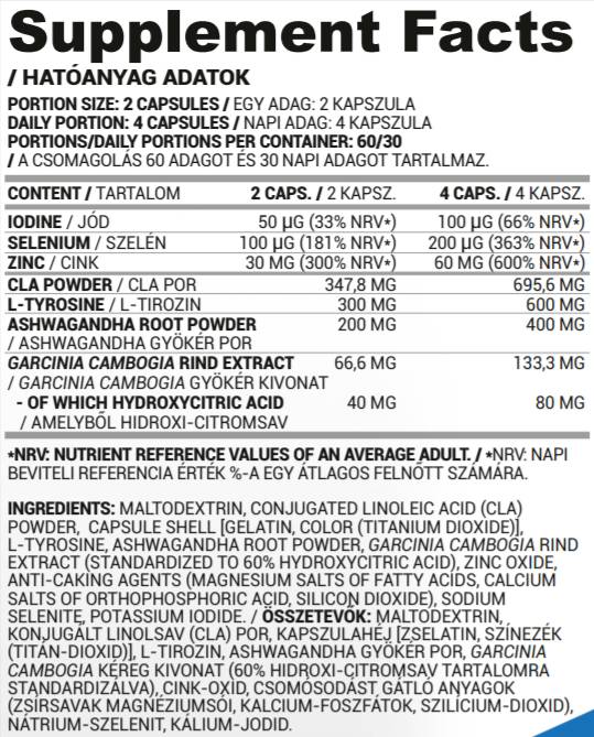 Thyroid Caps | Natural Thyroid Support Formula - 120 capsules - Nutra Best Europe
