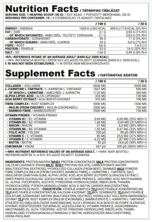 Shake | Fat Burning Protein Shake for Women - 450 grams - Nutra Best Europe