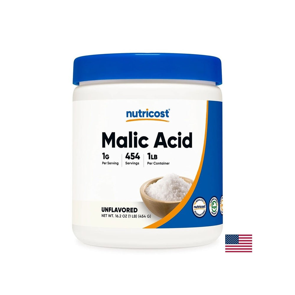 Malic acid, 454 g powder - Nutra Best Europe