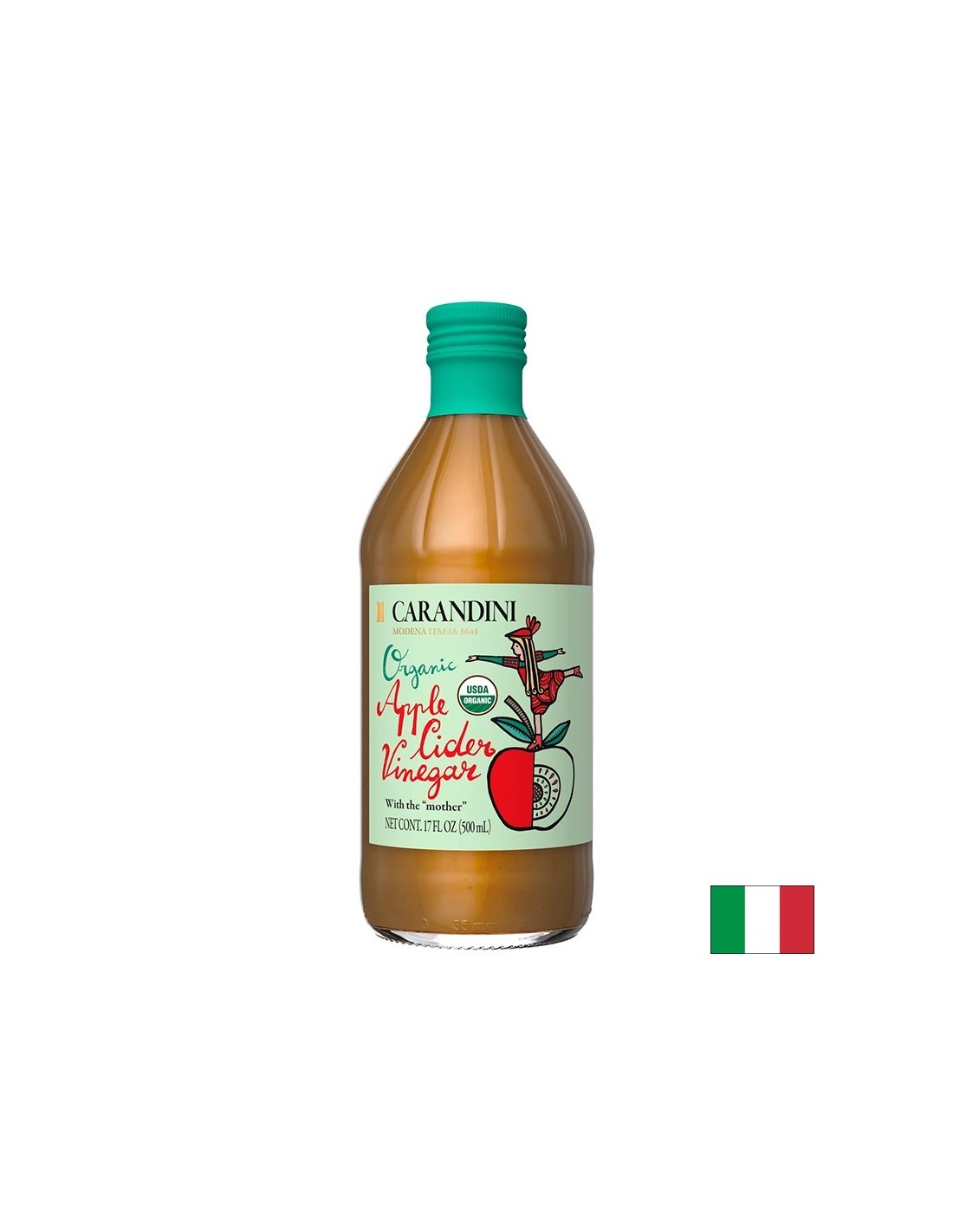 Apple cider vinegar Bio (unfiltered, unpasteurized), 500 ml - Nutra Best Europe