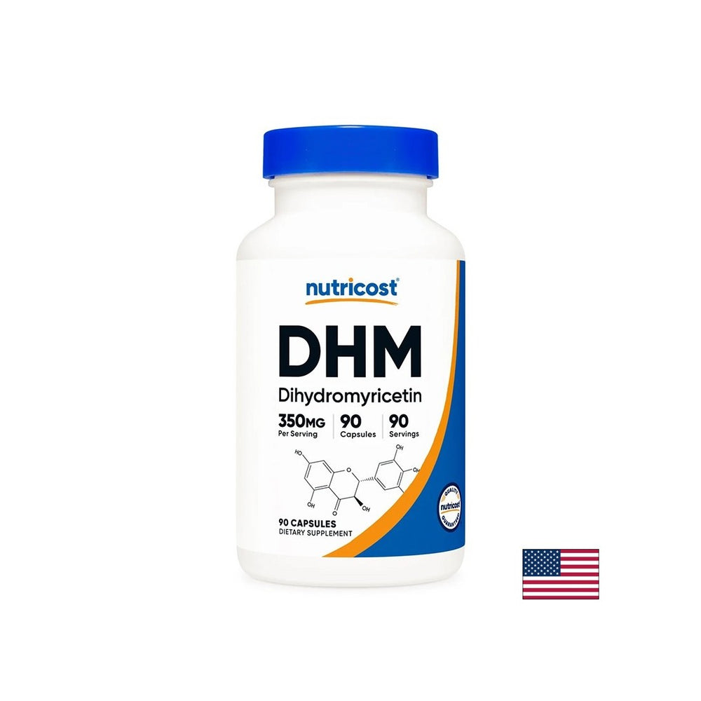 For the liver with increased alcohol intake - Dihydromyricetin DHM, 350 mg x 90 capsules - Nutra Best Europe