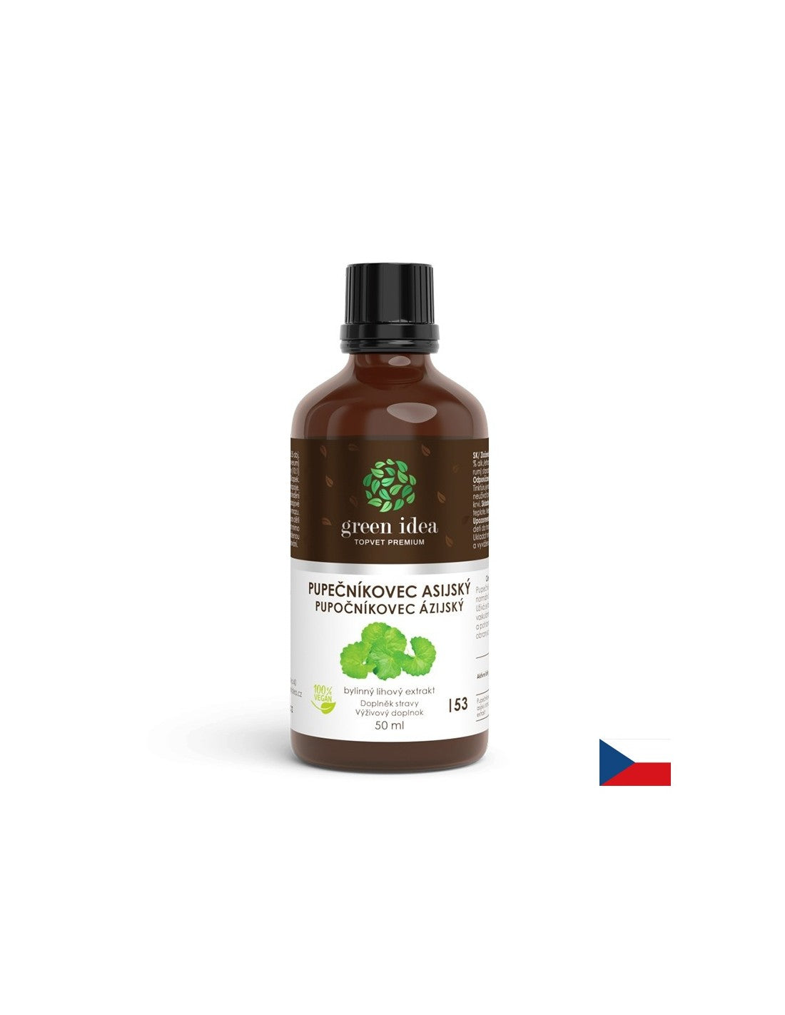 For blood circulation, venous system and brain - Gotu Kola, 50 ml tincture - Nutra Best Europe