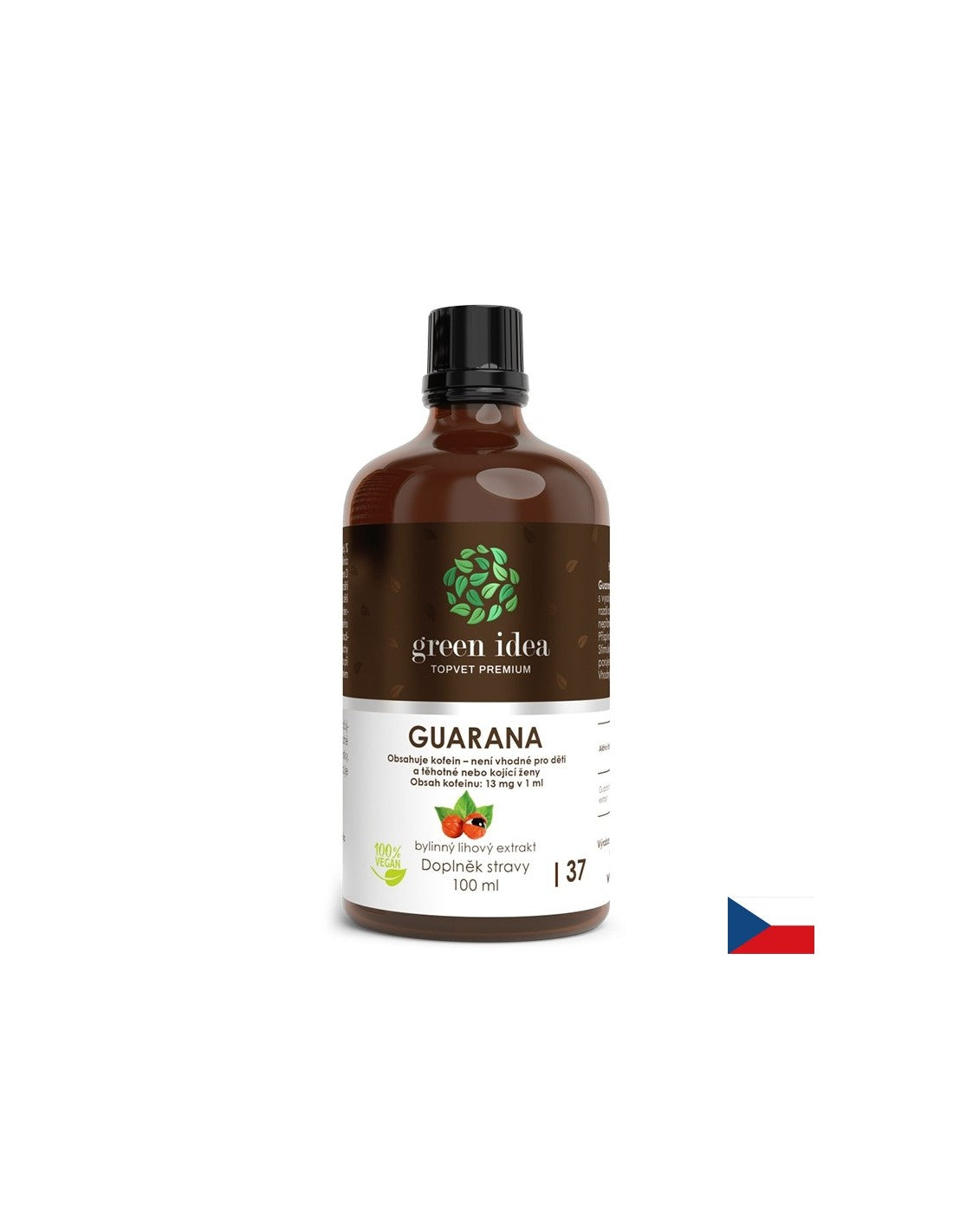 For weight loss and energy - Guarana, 100 ml tincture - Nutra Best Europe