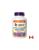 Healthy bones and strong immunity - Vitamin D3 1000 IU, 500 tablets - Nutra Best Europe