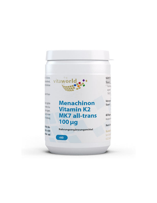Healthy bones - Vitamin K2 (MK7), 100 µg x 60 capsules - Nutra Best Europe