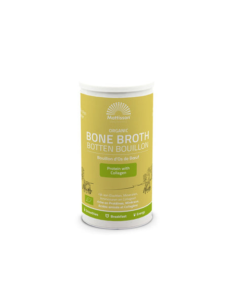 Healthy joints and beautiful skin - Beef Bone Broth BIO, 180 g, powder - Nutra Best Europe