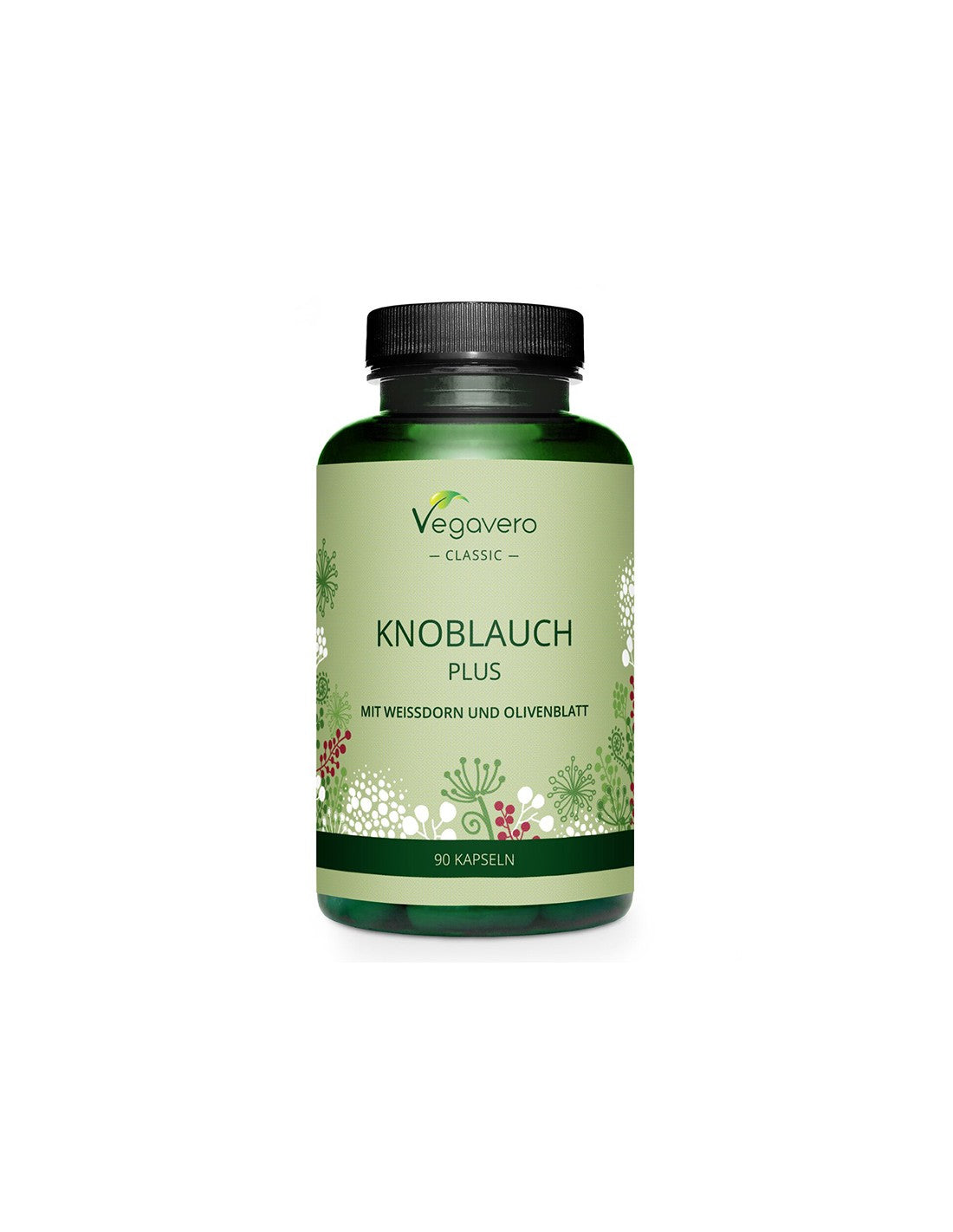 Healthy heart - Black garlic + hawthorn and olive leaves, 90 capsules 5.5x8h - Nutra Best Europe