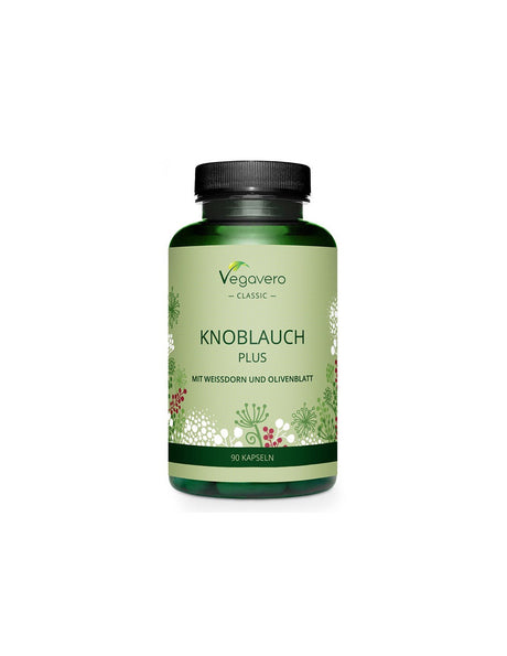 Healthy heart - Black garlic + hawthorn and olive leaves, 90 capsules 5.5x8h - Nutra Best Europe