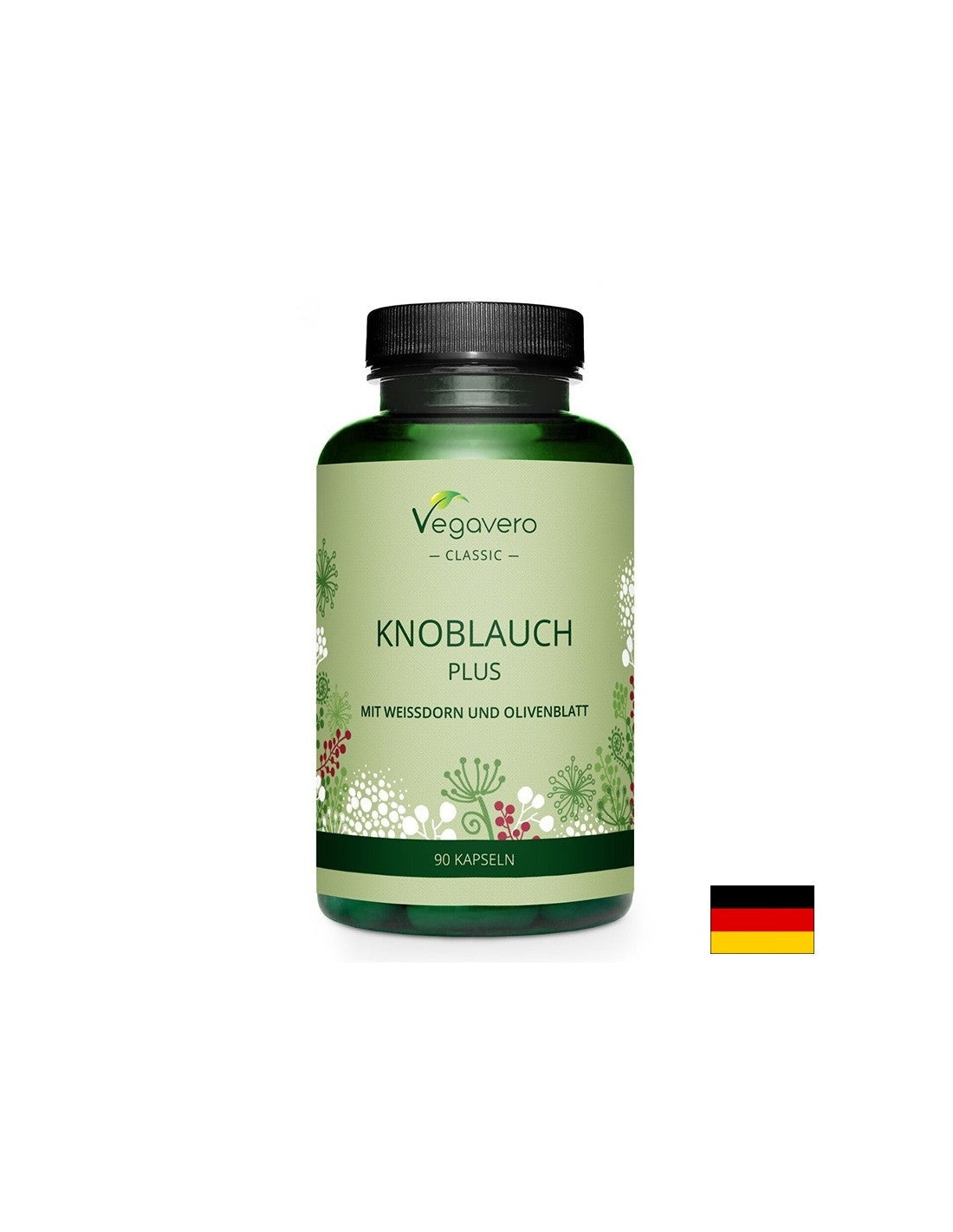 Healthy heart - Black garlic + hawthorn and olive leaves, 90 capsules 5.5x8h - Nutra Best Europe