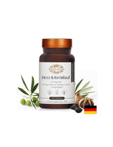 Healthy heart and good circulation - Formula with grape seed, black garlic, olive and vitamin E, 30 capsules - Nutra Best Europe