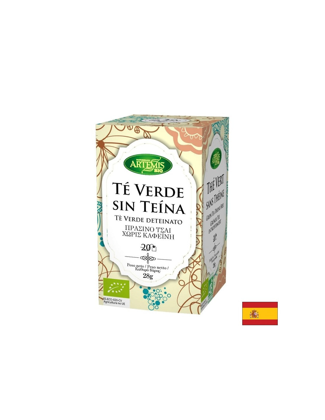 Green tea without caffeine Bio, 20 filter bags - Nutra Best Europe