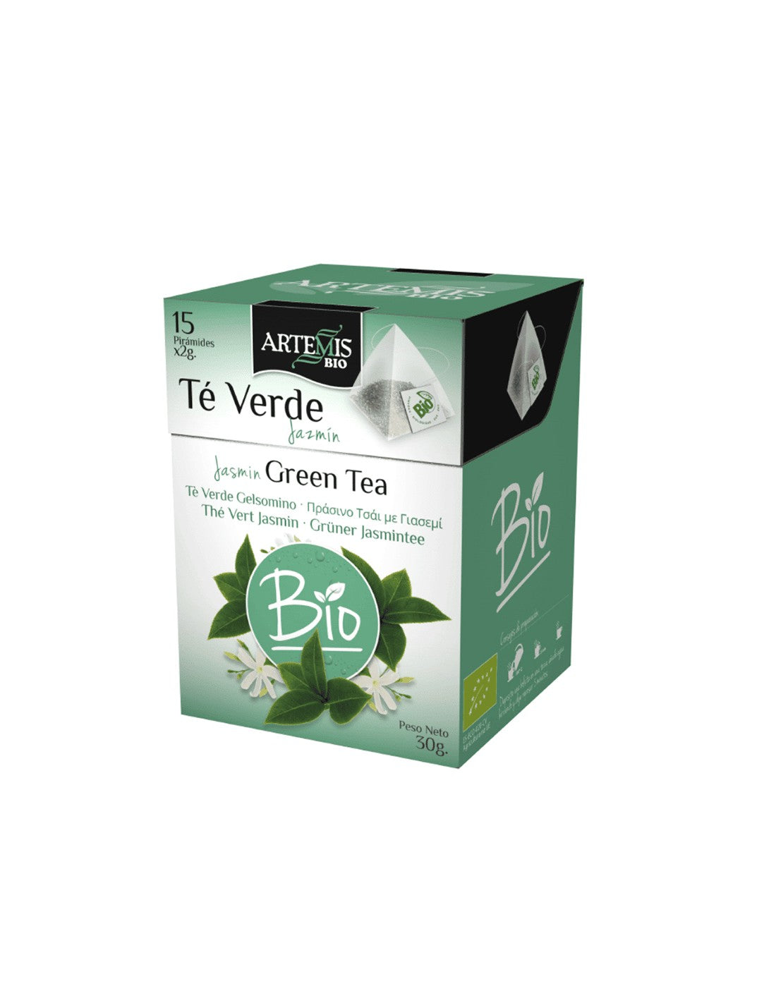 Green tea with jasmine Bio, 15 filter bags - Nutra Best Europe