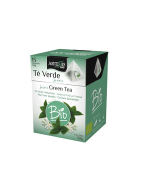 Green tea with jasmine Bio, 15 filter bags - Nutra Best Europe