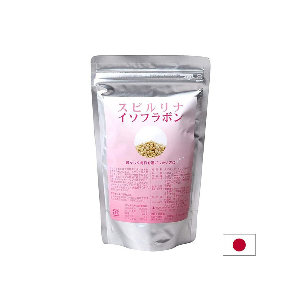 Japanese Spirulina + Isoflavones – Support for Women's Health and Hormonal Balance, 1500 Tablets - Nutra Best Europe