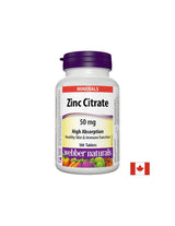 Zinc Citrate / Zinc (citrate), 50 mg, 180 tablets - Nutra Best Europe