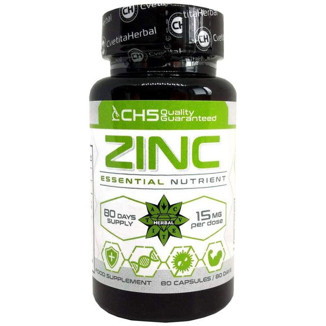 Zinc 15 mg - 80 capsules - Nutra Best Europe