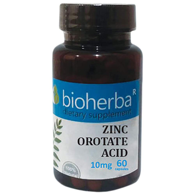 Zinc Orotate Acid 10 mg - 60 capsules - Nutra Best Europe