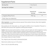 L-Arginine 700 mg - 180 capsules - Nutra Best Europe