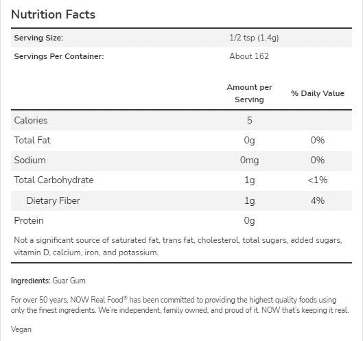 Guar Gum Powder - 227 grams - Nutra Best Europe